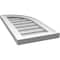 Ekena Millwork Quarter Round Top Right Surface Mount PVC Gable Vent w/ 2"W x 2"P Brickmould Sill Frame, 12"W x 24"H GVPQR12X2403SN - alternate 5